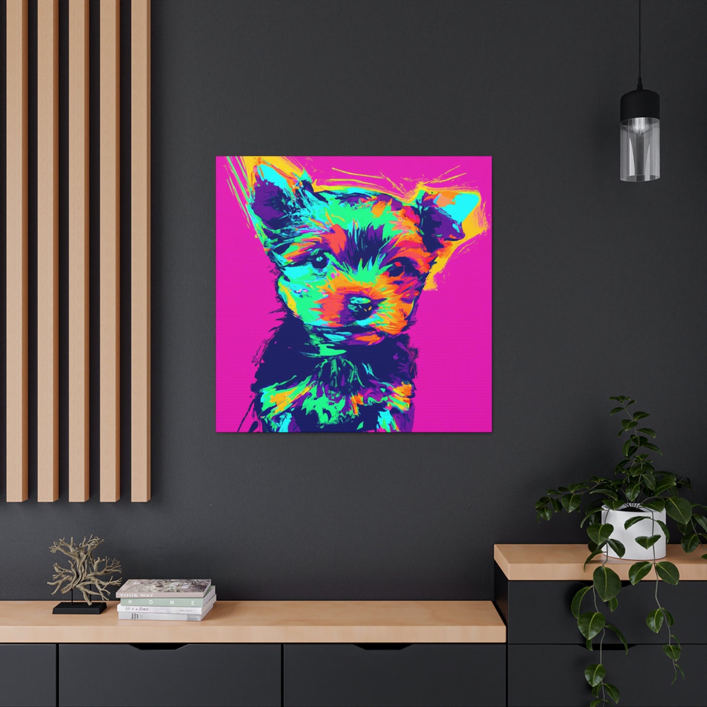 King Morgon of Gwent - Yorkie Puppy - Canvas