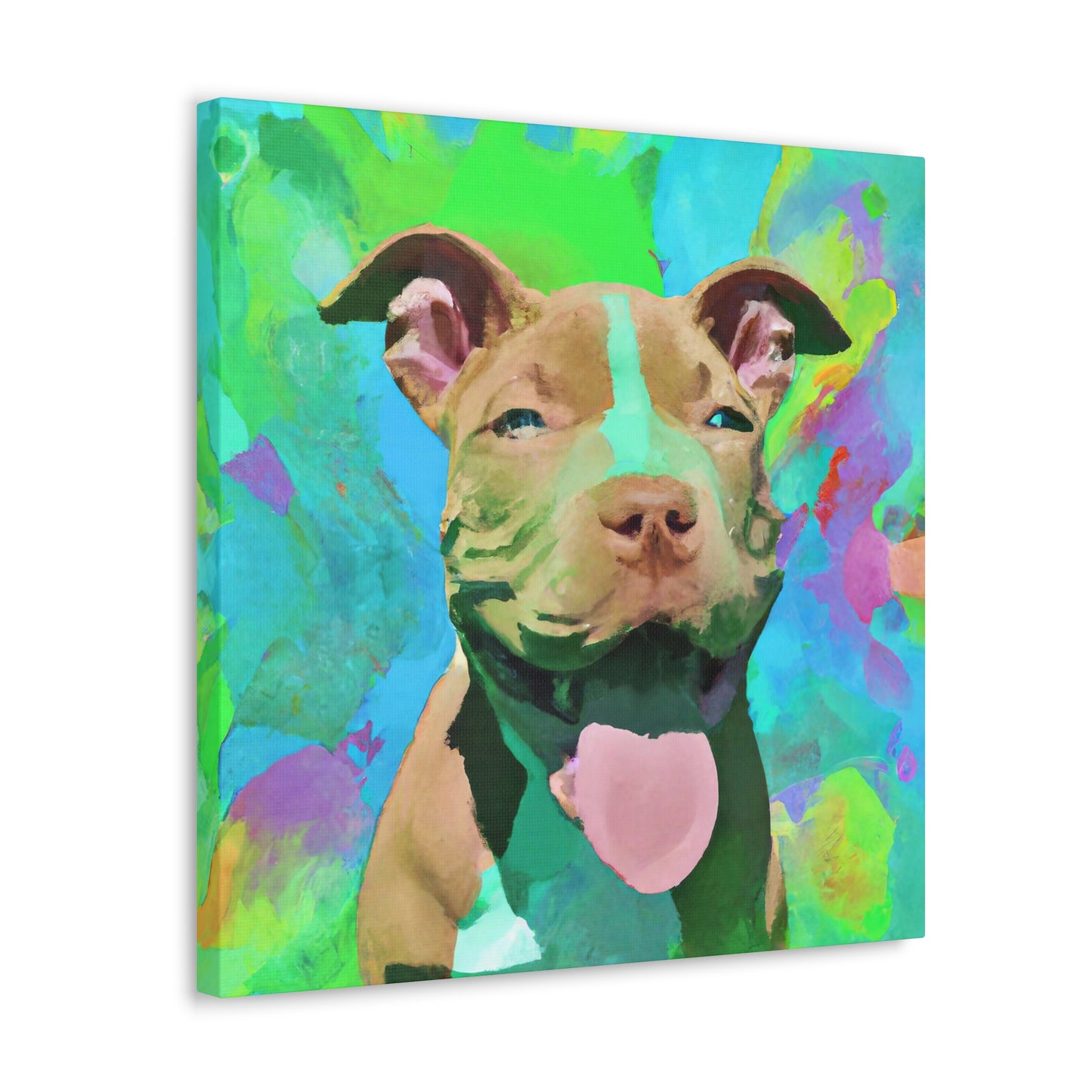 Princella Solamae - Pitbull Puppy - Canvas