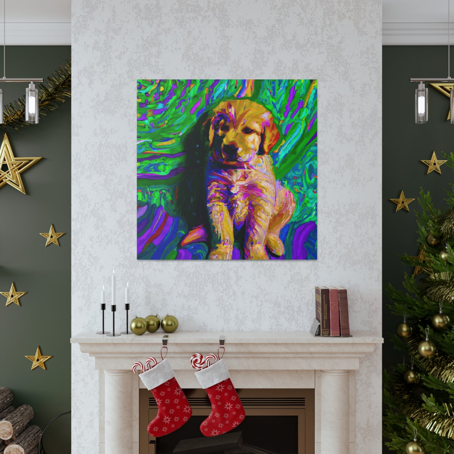 Kingston Remei de Becque - Golden Retriever Puppy - Canvas