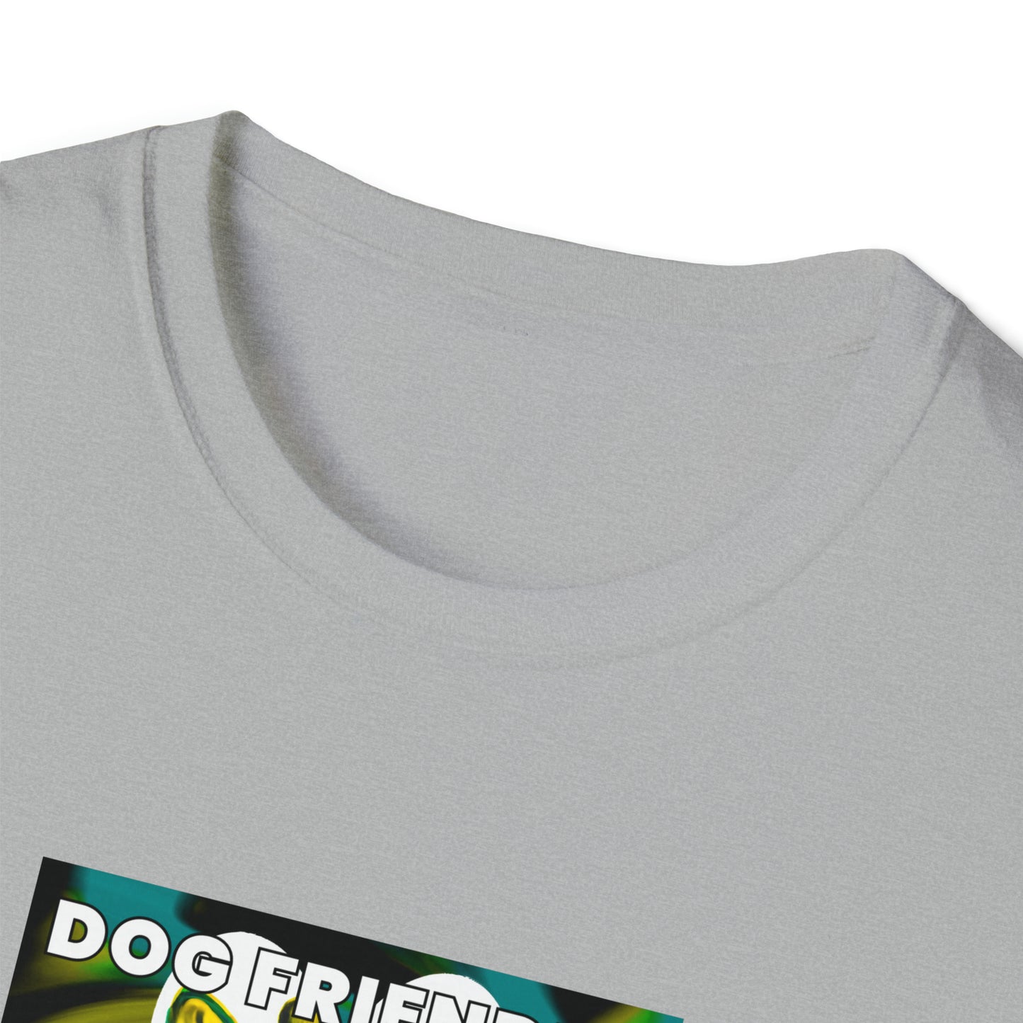 Moxie Streetwear - "Dog Friendly, People Reactive" (Yellow Blue Swirl) Unisex Tee