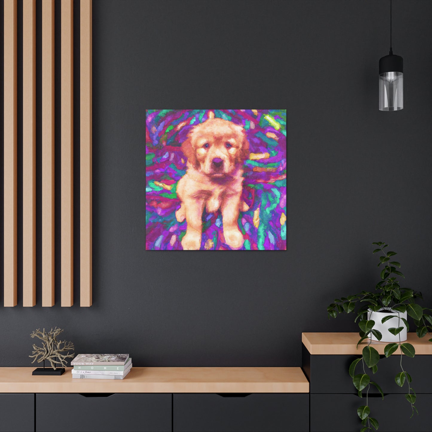 Lorde Castillioe of Madrid - Golden Retriever Puppy - Canvas