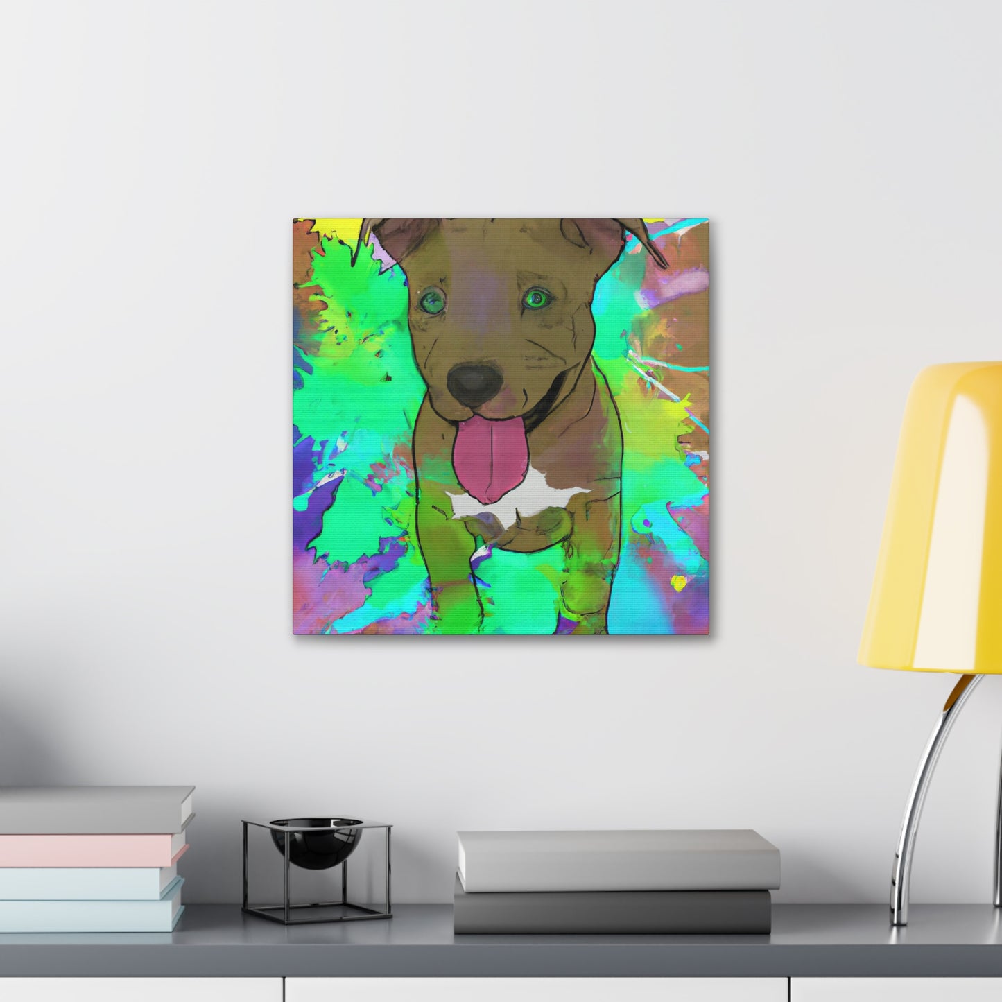 Kingston Viscounteau - Pitbull Puppy - Canvas