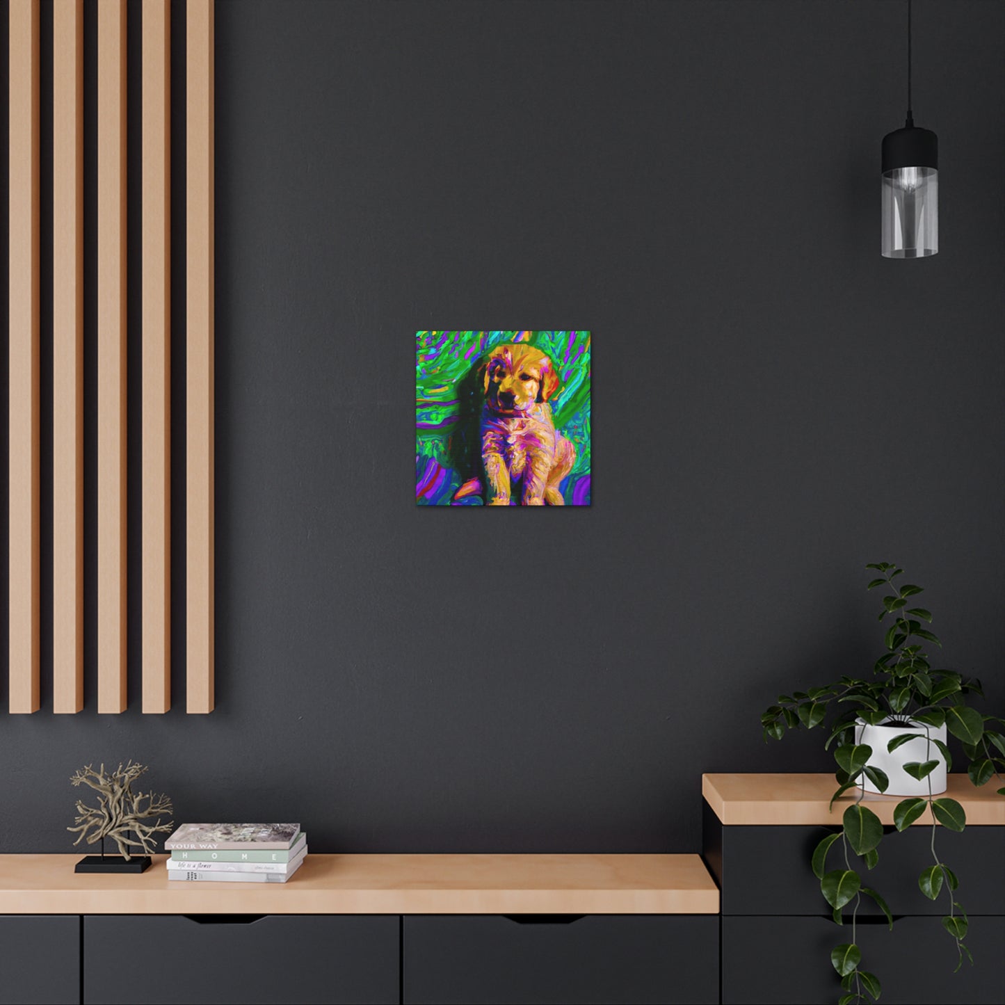 Kingston Remei de Becque - Golden Retriever Puppy - Canvas