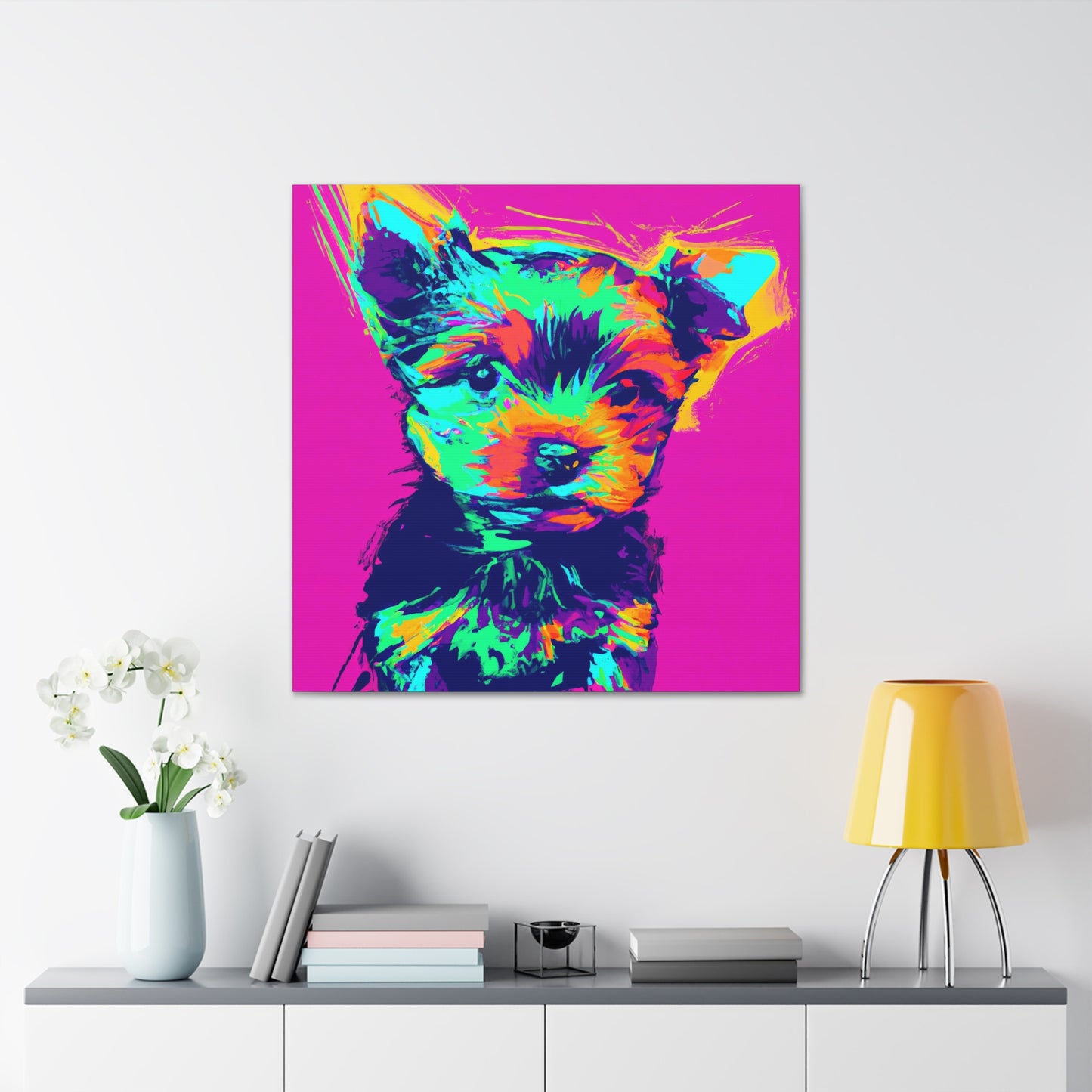 King Morgon of Gwent - Yorkie Puppy - Canvas