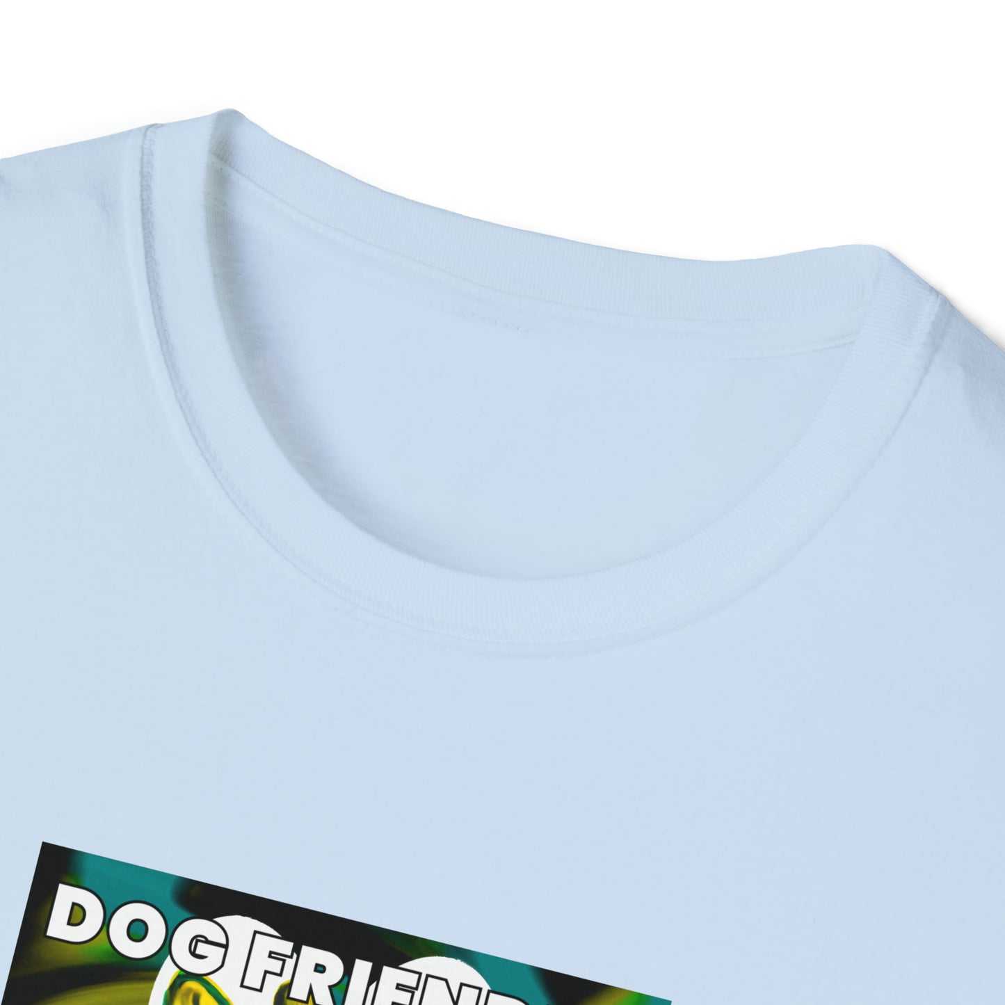 Moxie Streetwear - "Dog Friendly, People Reactive" (Yellow Blue Swirl) Unisex Tee