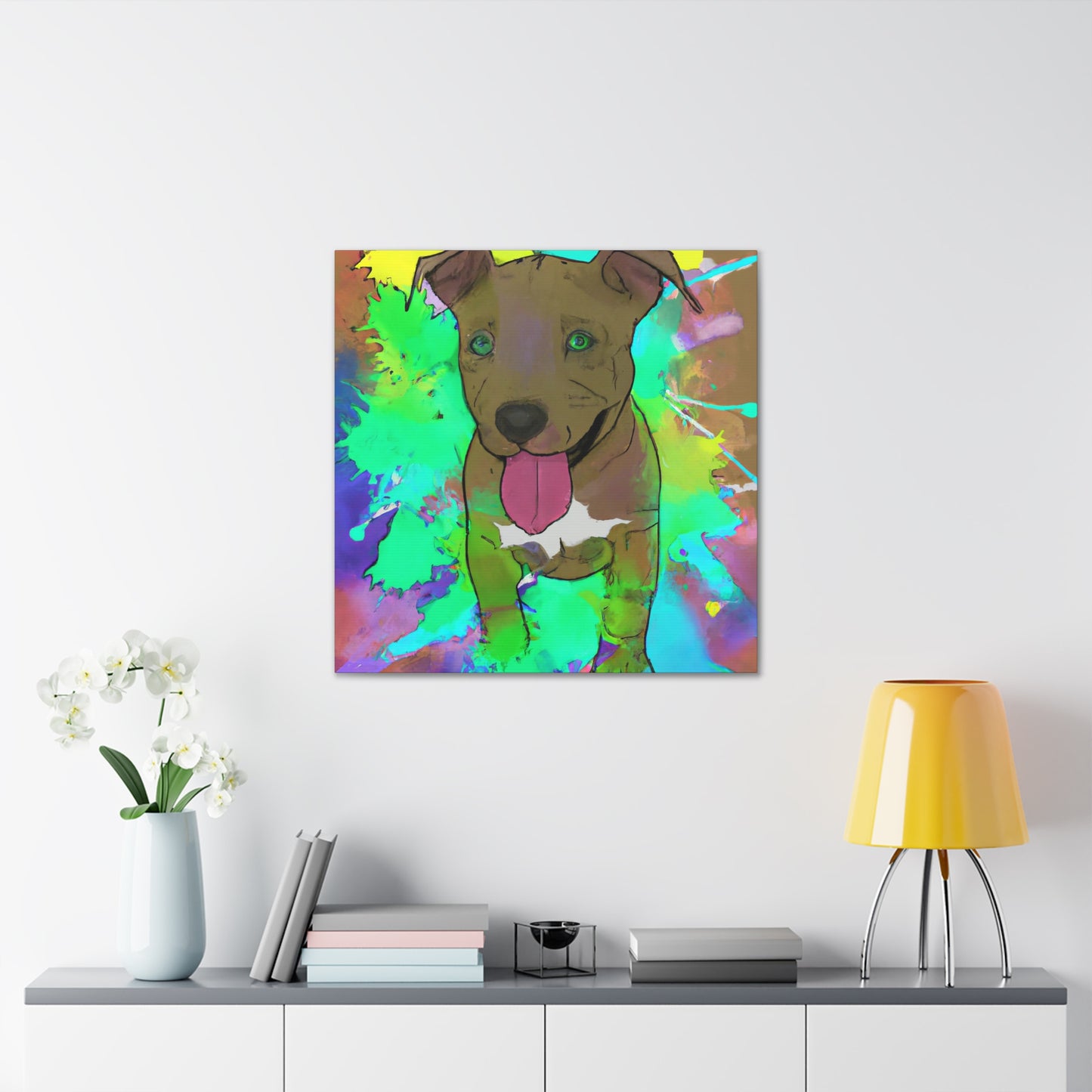 Kingston Viscounteau - Pitbull Puppy - Canvas