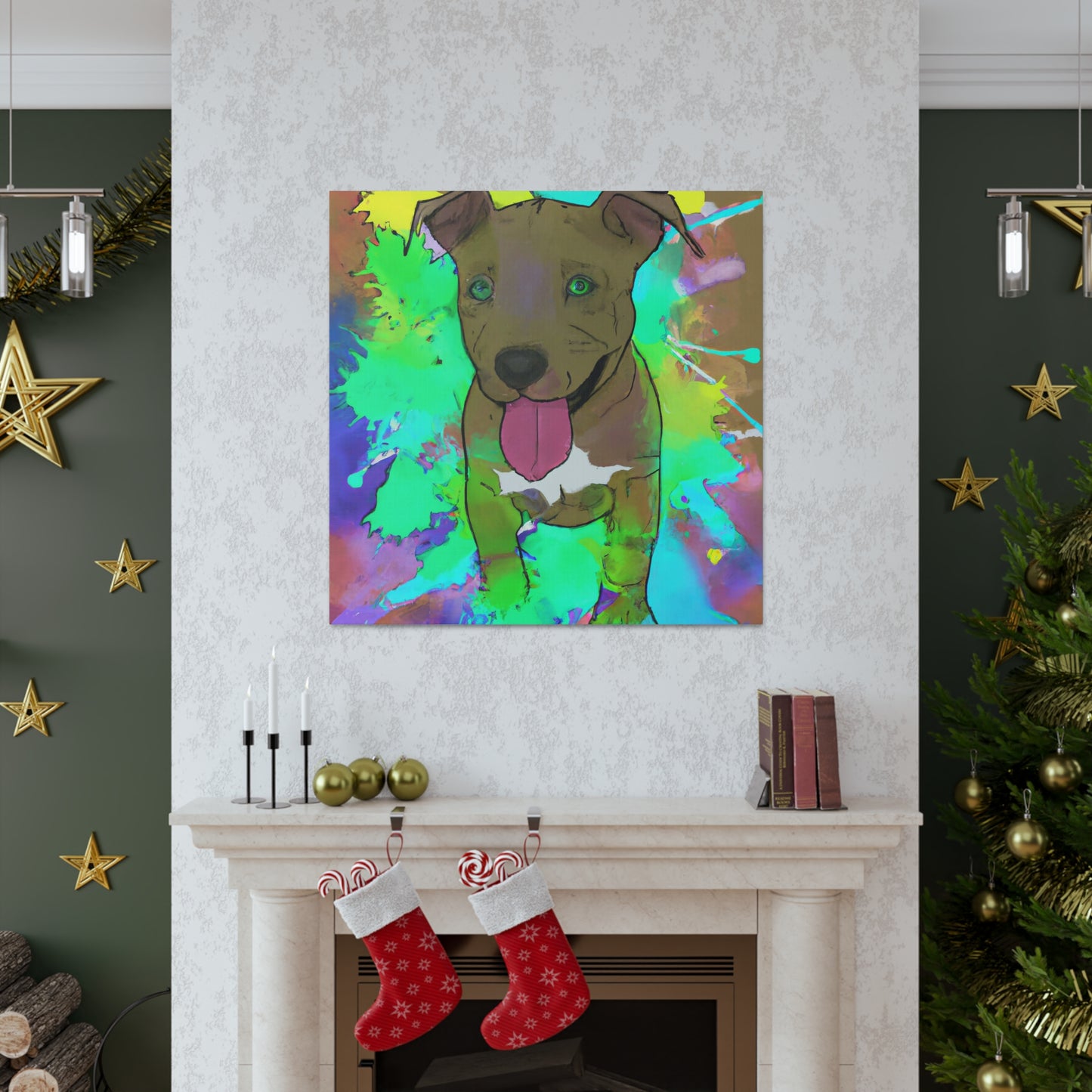 Kingston Viscounteau - Pitbull Puppy - Canvas