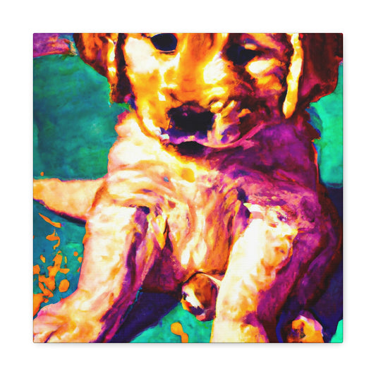 Aurora de Valois - Golden Retriever Puppy - Canvas