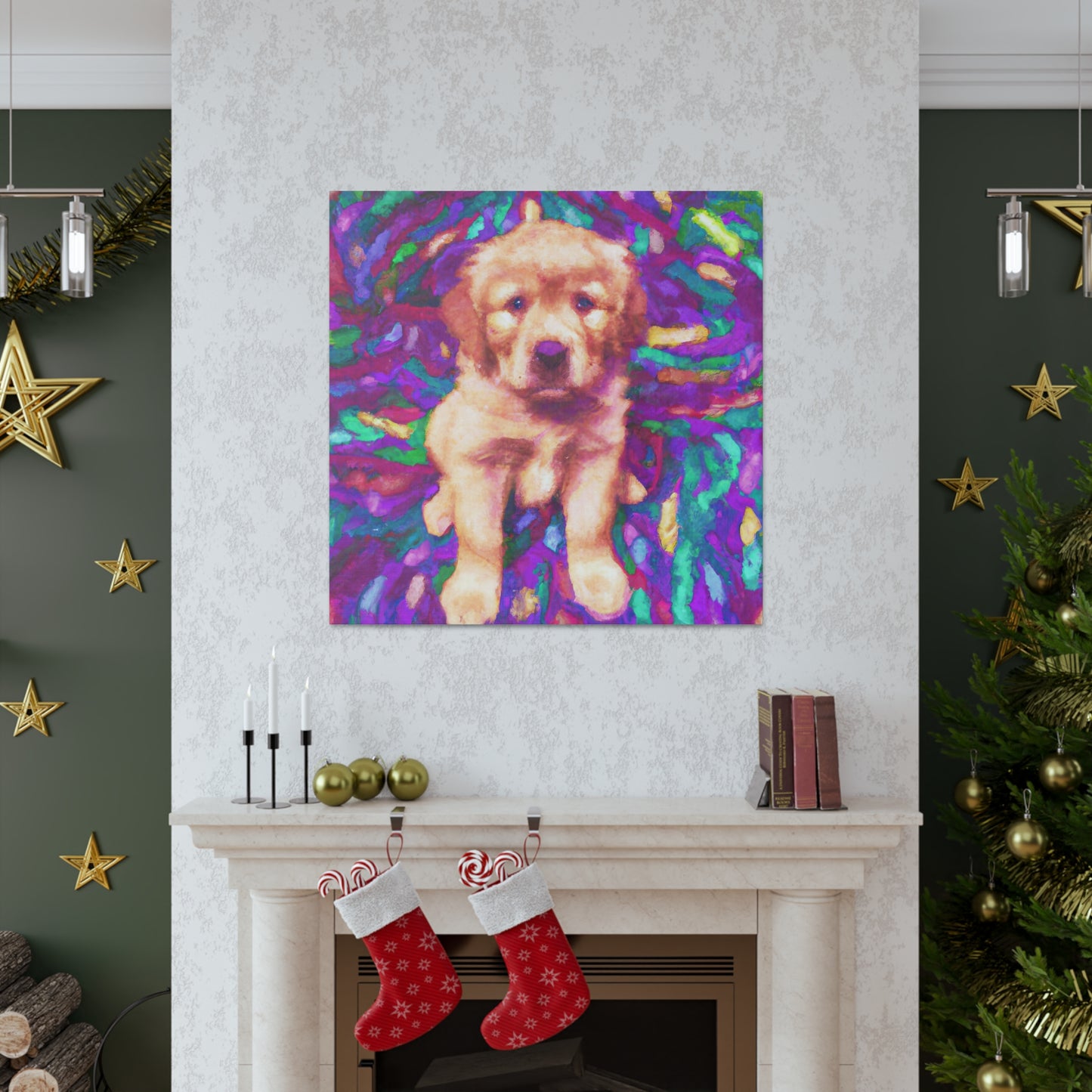 Lorde Castillioe of Madrid - Golden Retriever Puppy - Canvas