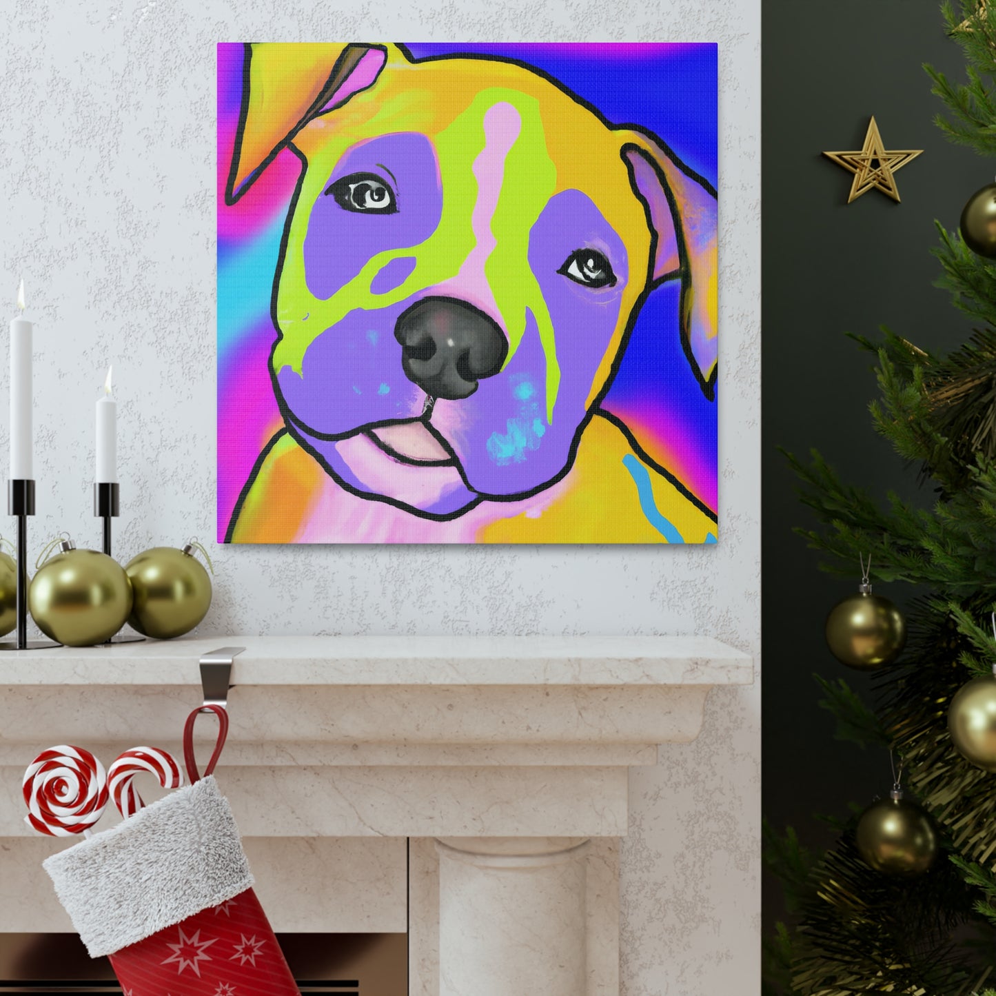 Rembrandt de Couronne - Pitbull Puppy - Canvas