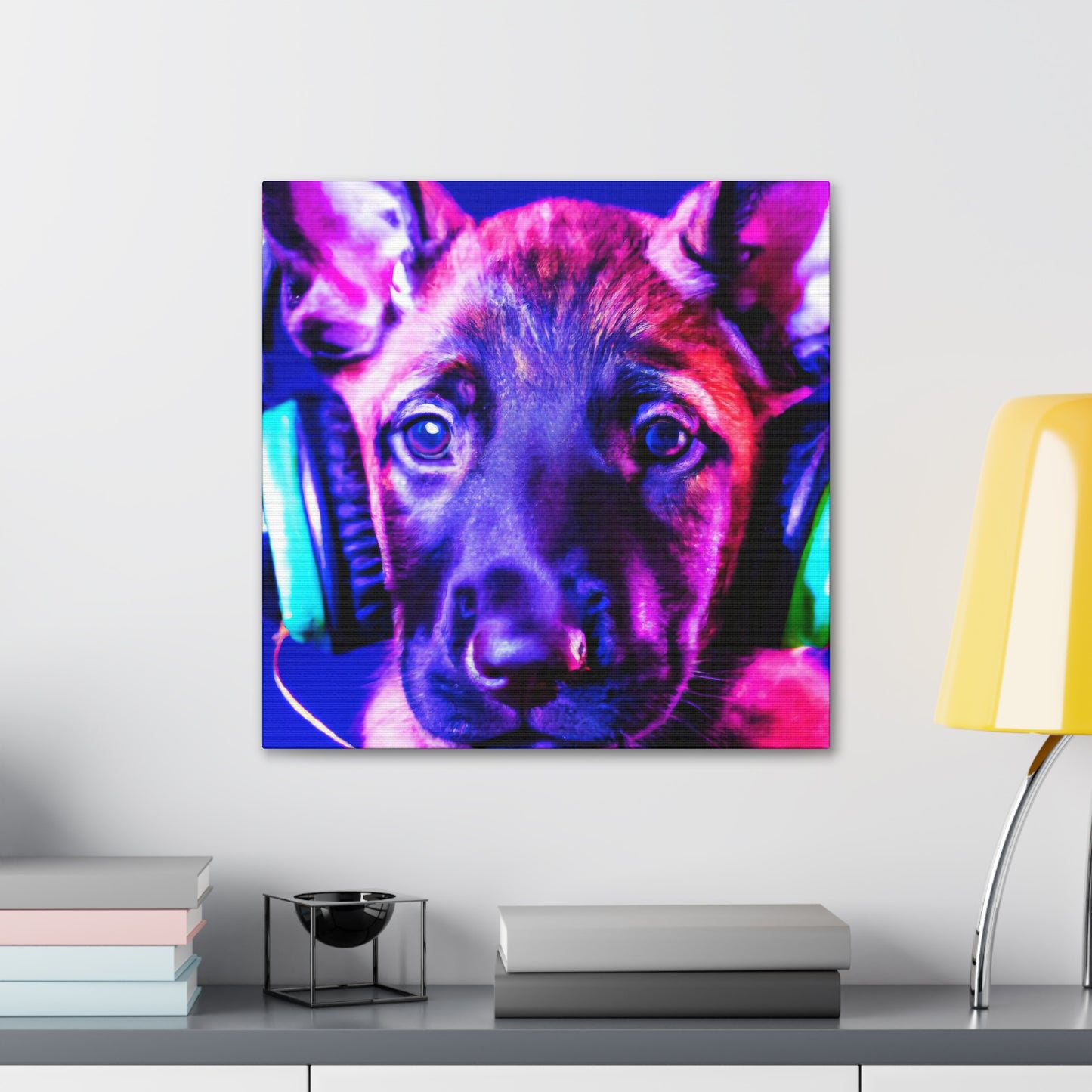 Countess Agathe de La Violette - Belgian Malinois - Canvas