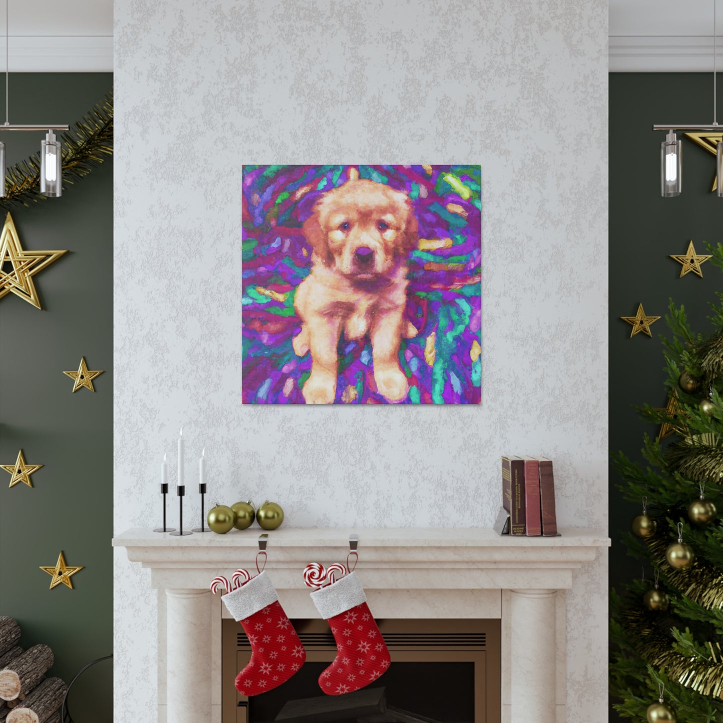 Lorde Castillioe of Madrid - Golden Retriever Puppy - Canvas