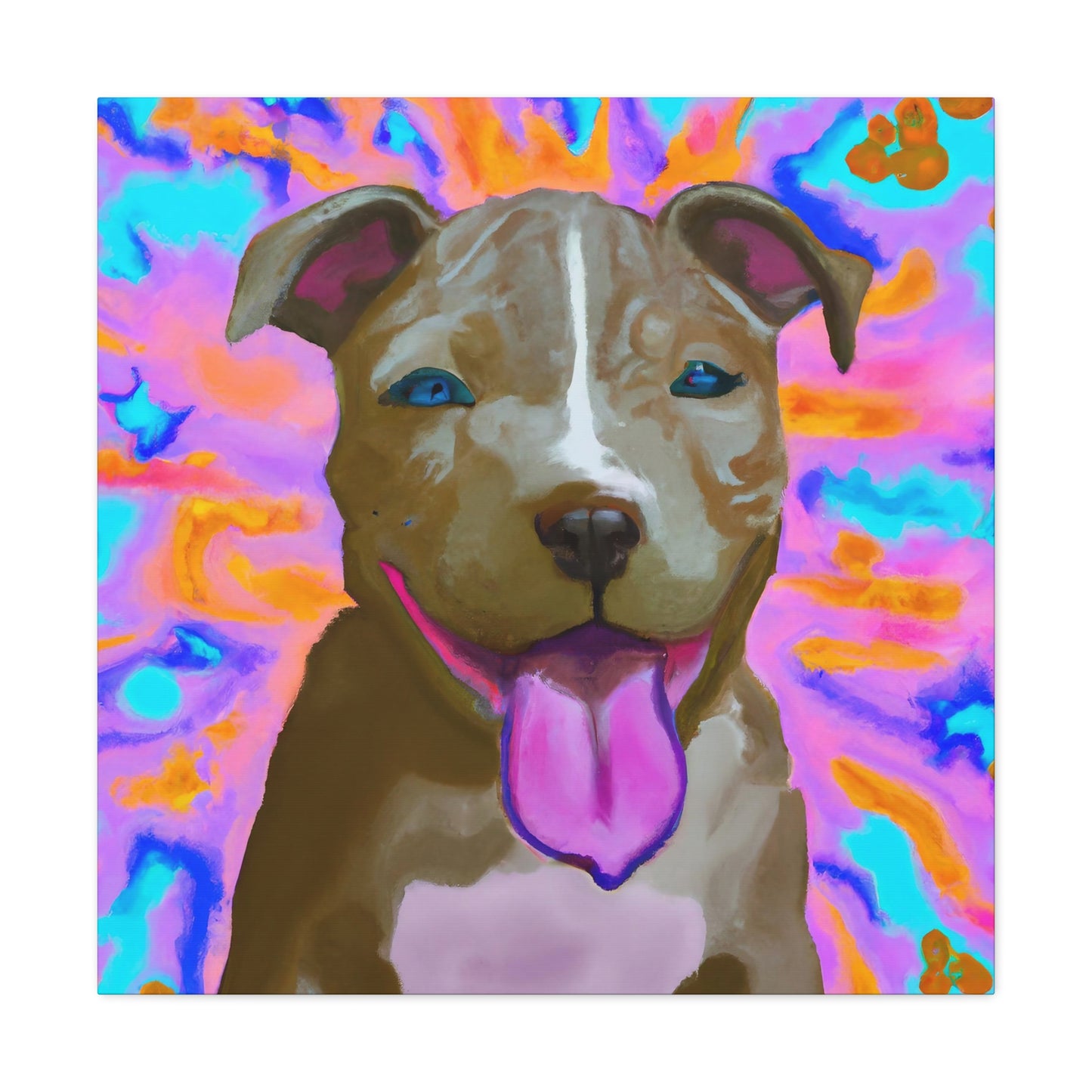 Prince/Princess Castellano of Italy - Pitbull Puppy - Canvas