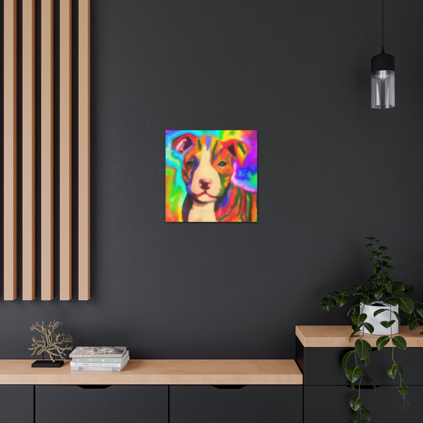 Countess Aurora Delacroix - Pitbull Puppy - Canvas