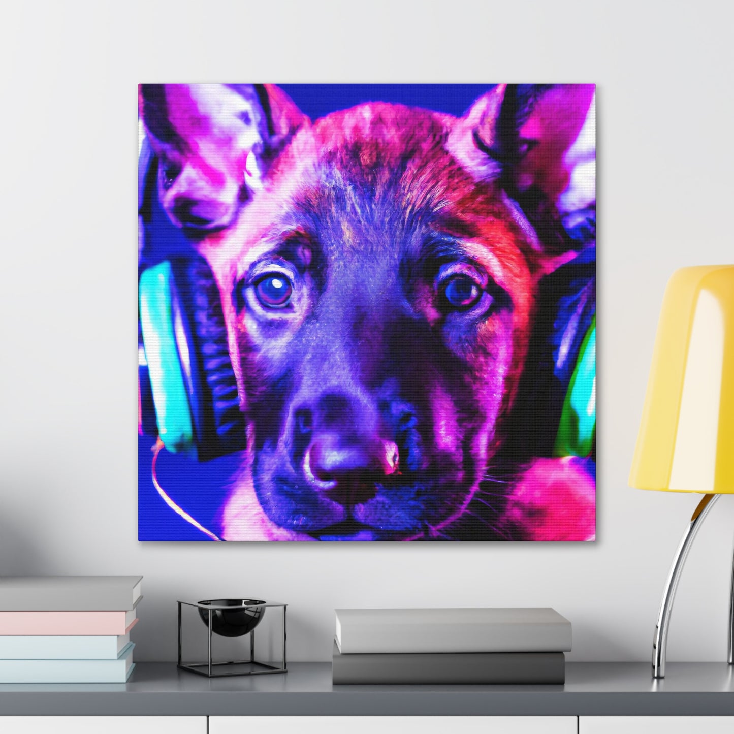 Countess Agathe de La Violette - Belgian Malinois - Canvas