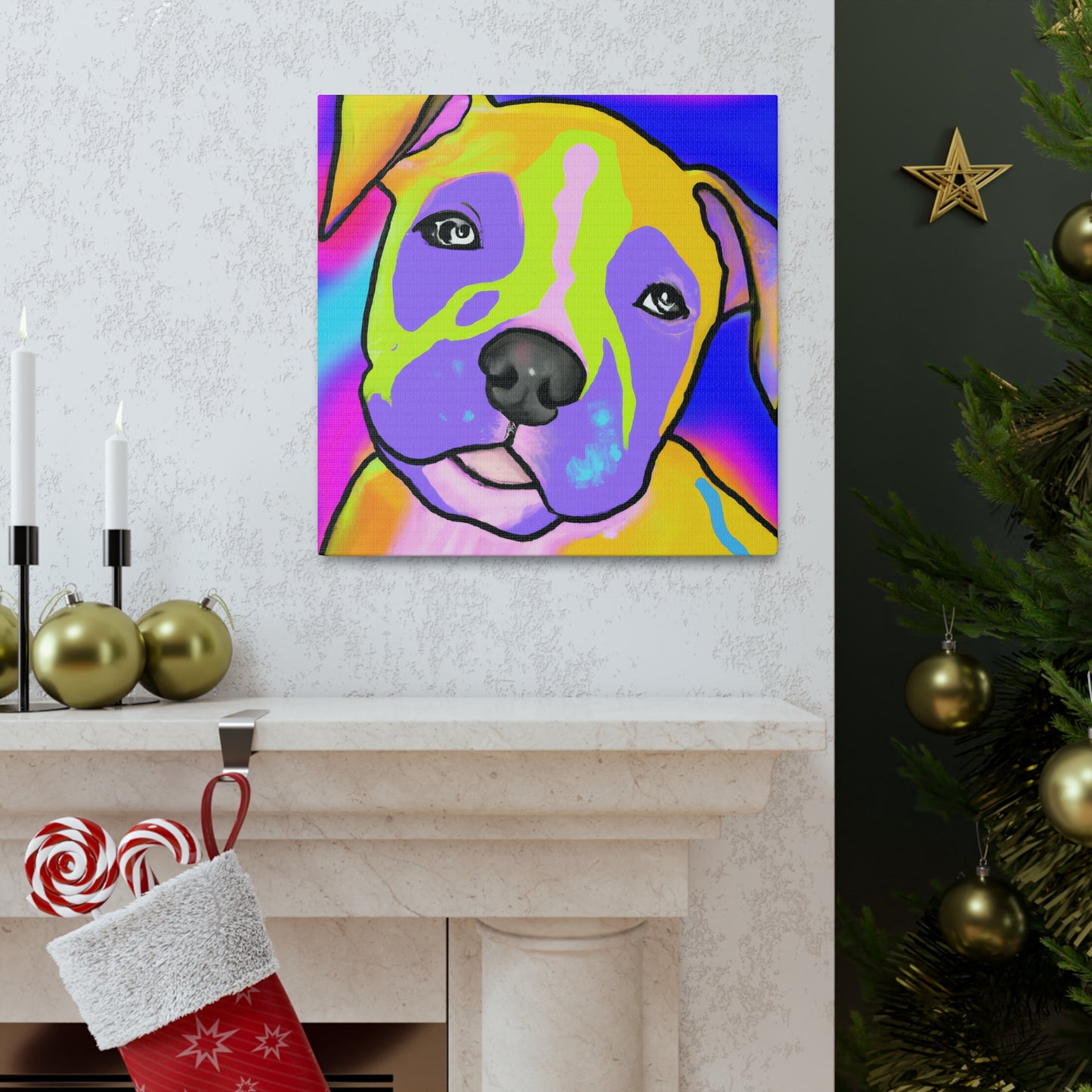 Rembrandt de Couronne - Pitbull Puppy - Canvas