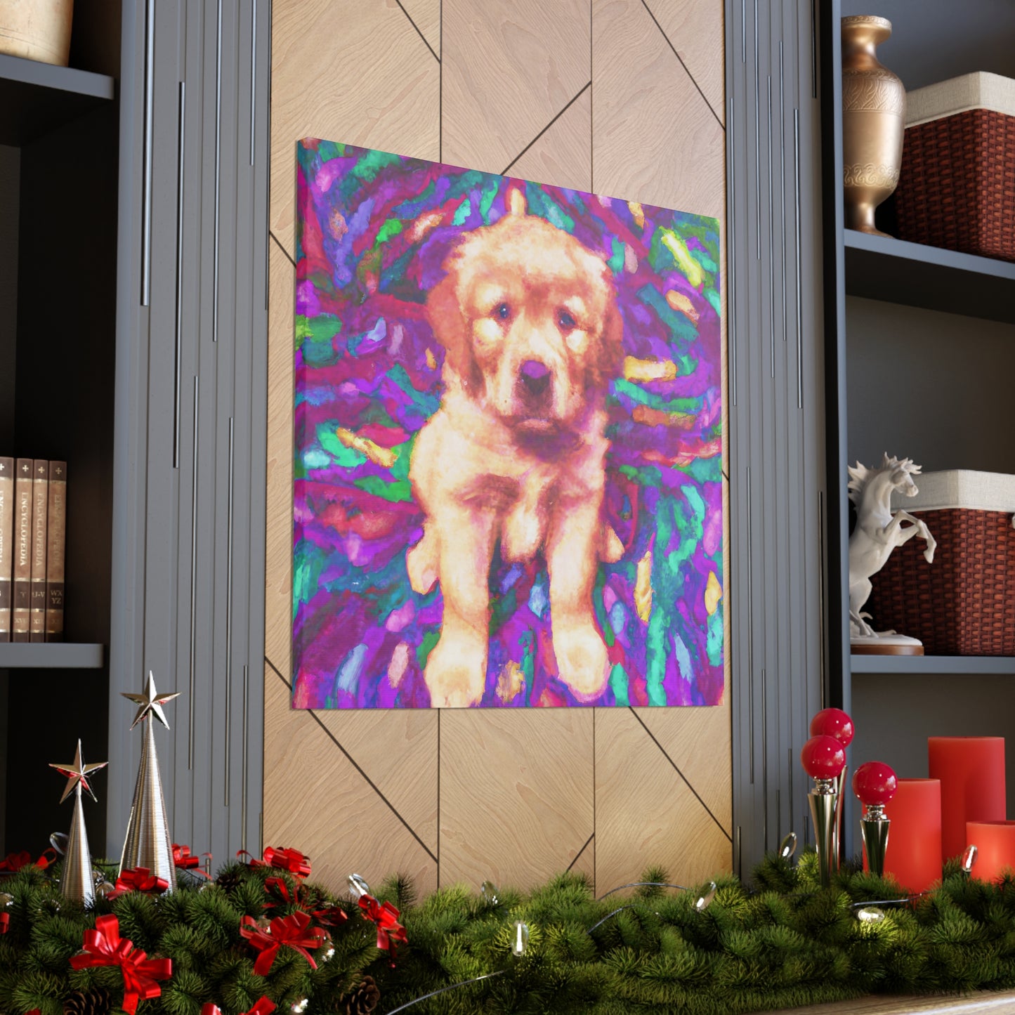 Lorde Castillioe of Madrid - Golden Retriever Puppy - Canvas