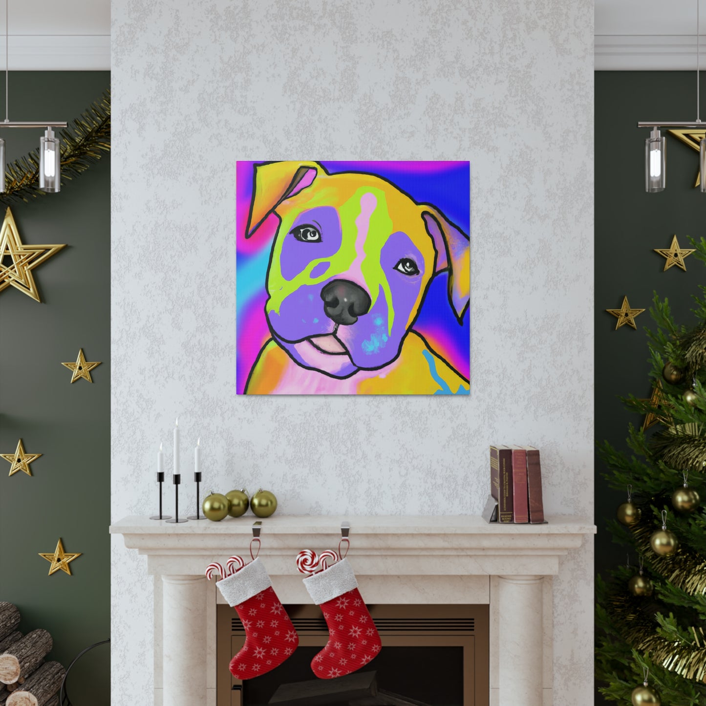 Rembrandt de Couronne - Pitbull Puppy - Canvas