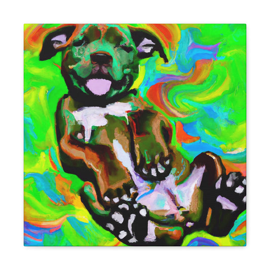 CirDeon of the Highlands - Pitbull Puppy - Canvas