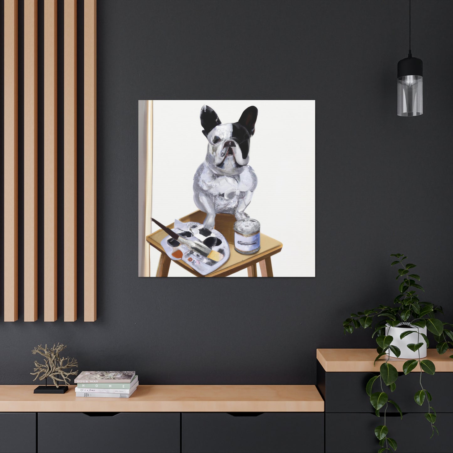 Lord Vyomika Vasudevan (French Bulldog) - Canvas