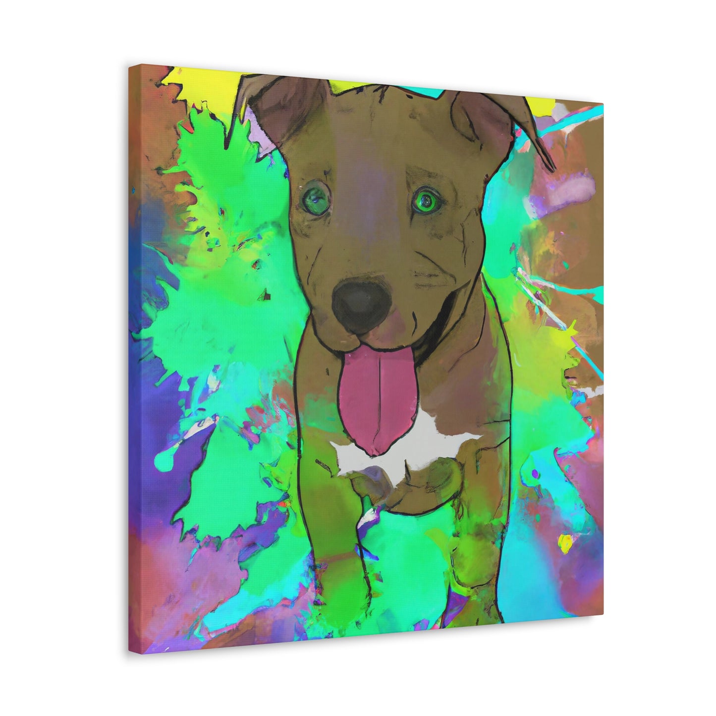 Kingston Viscounteau - Pitbull Puppy - Canvas