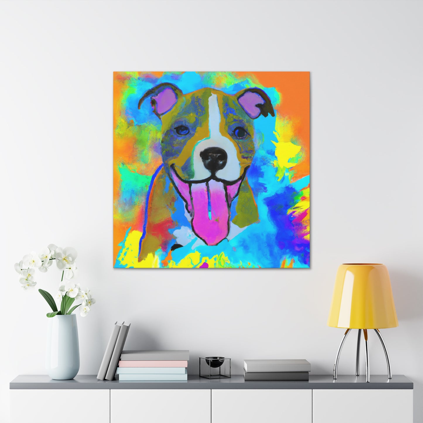 The Royal Painter - Lady Augusta Sommerset - Pitbull Puppy - Canvas