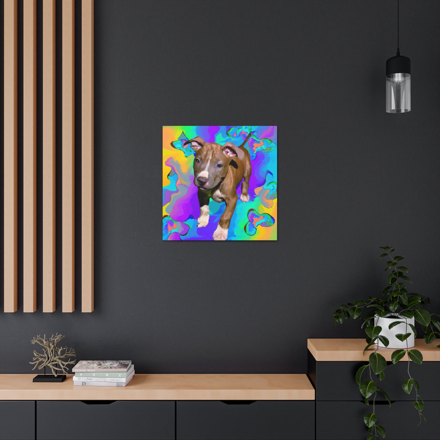 Kingston Sagely - Pitbull Puppy - Canvas