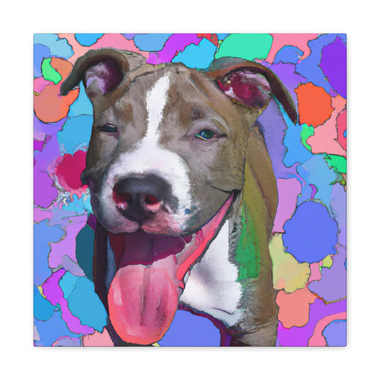 Antoinette de la Couronne - Pitbull Puppy - Canvas