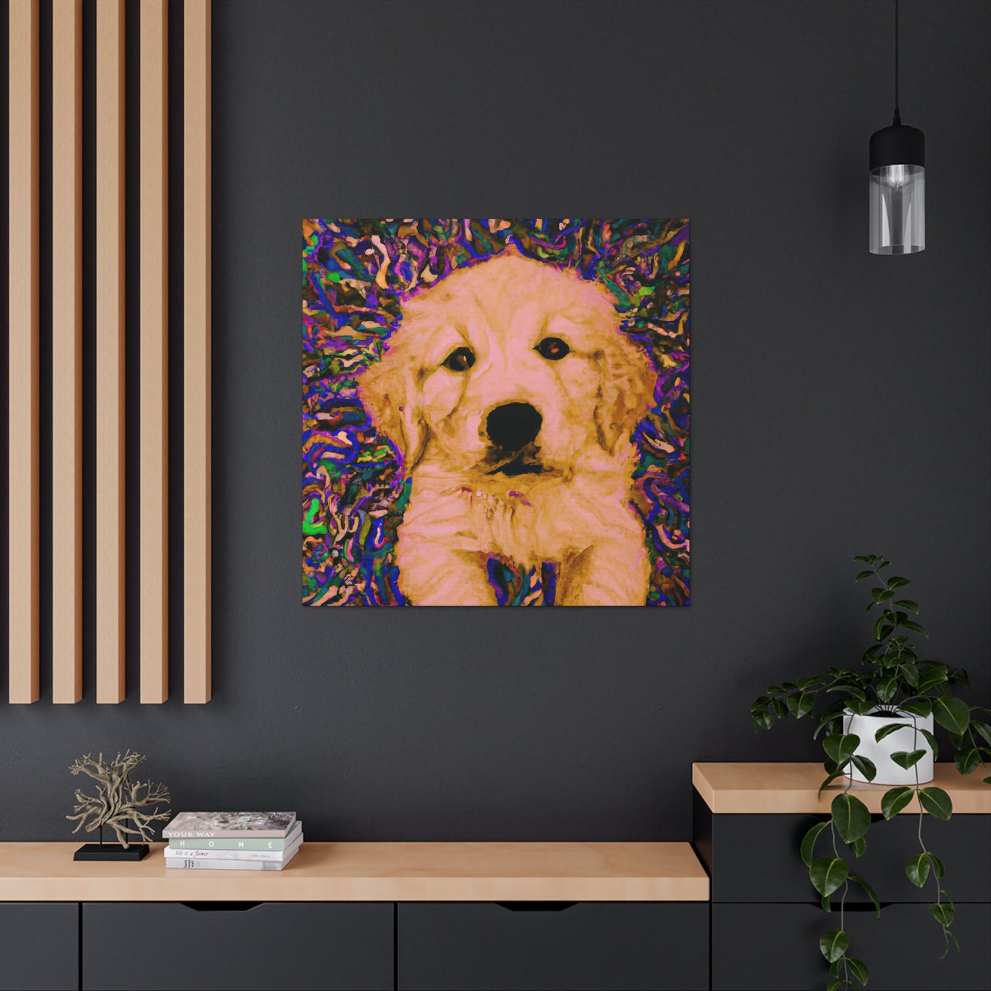 Countess Eleonore Magnificento - Golden Retriever Puppy - Canvas