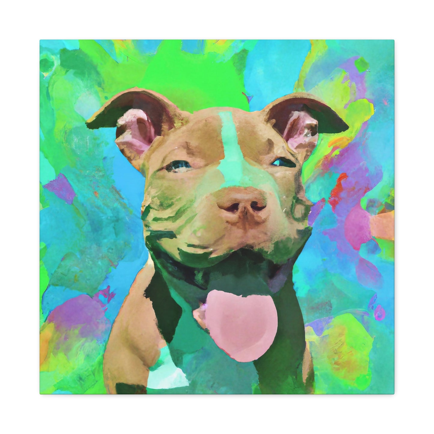 Princella Solamae - Pitbull Puppy - Canvas