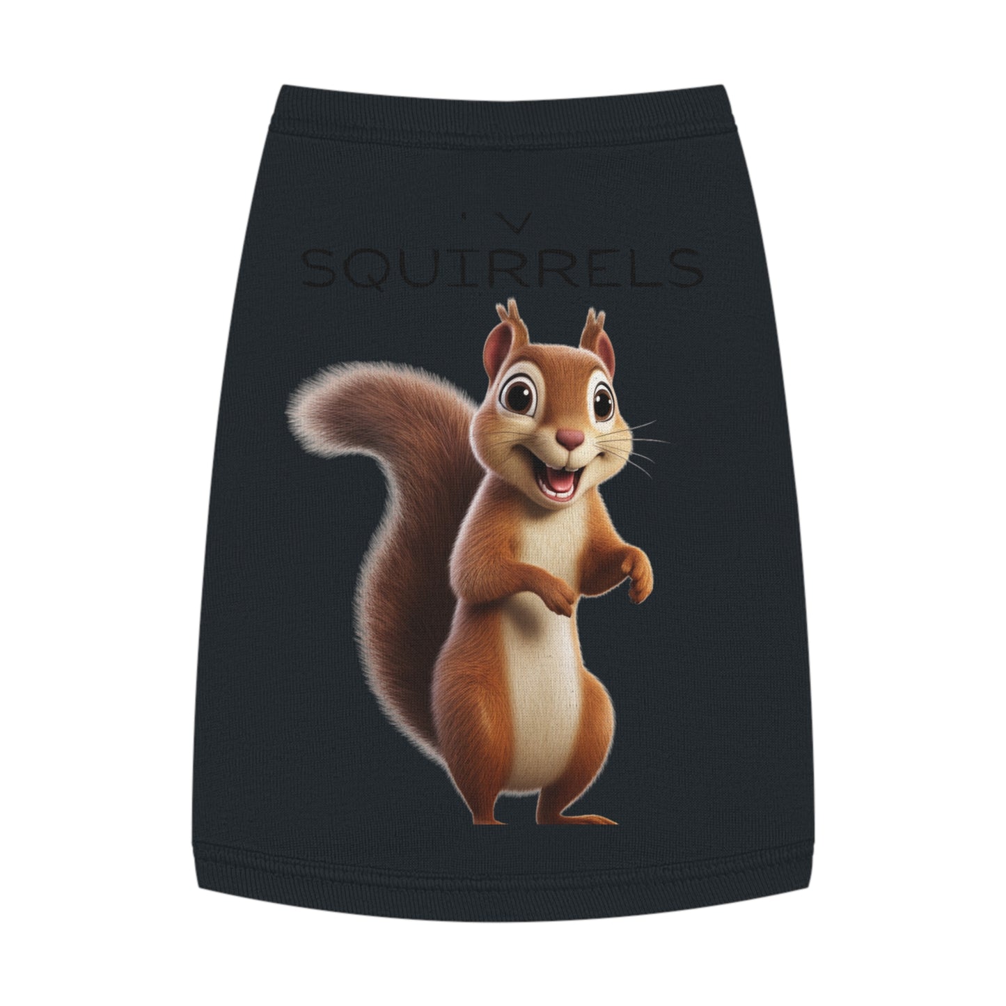 I Love Squirrels" Dog Tank Top