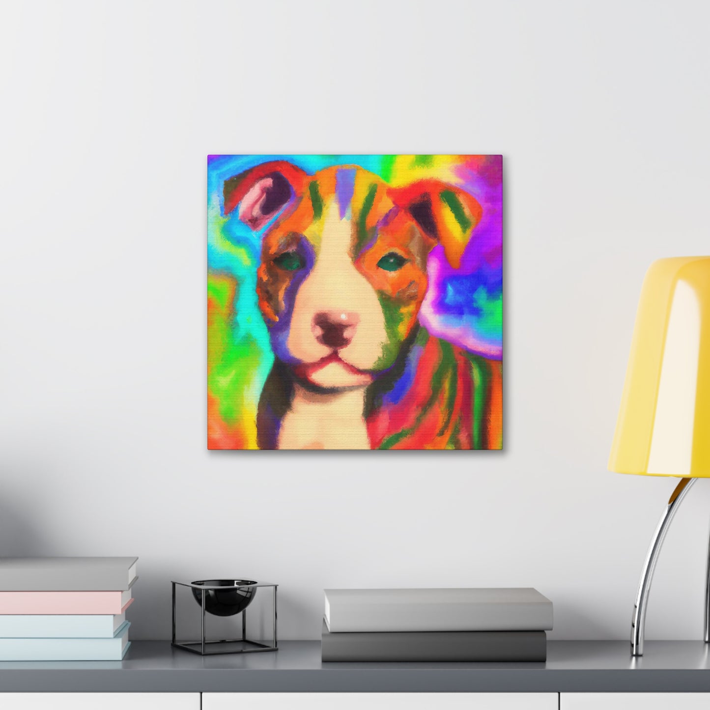 Countess Aurora Delacroix - Pitbull Puppy - Canvas