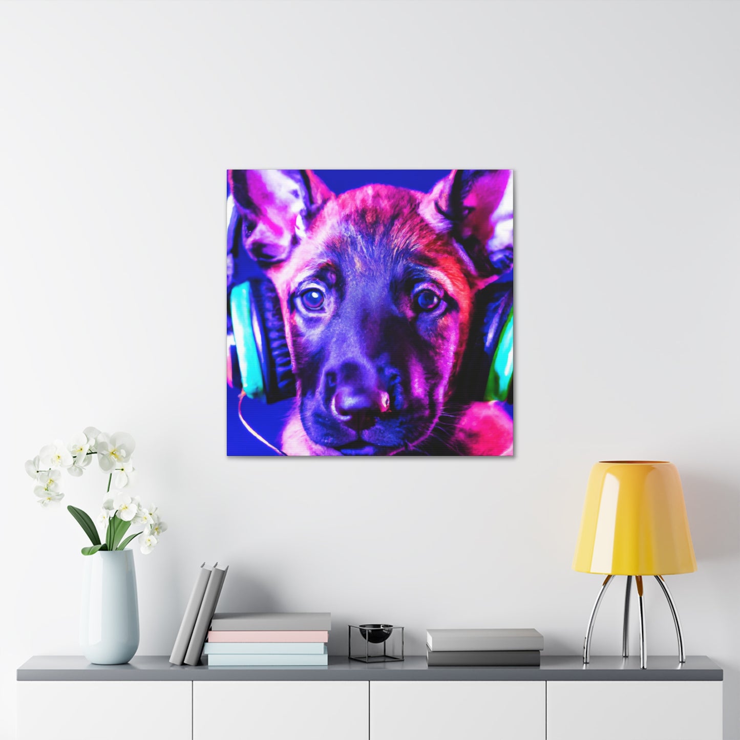 Countess Agathe de La Violette - Belgian Malinois - Canvas