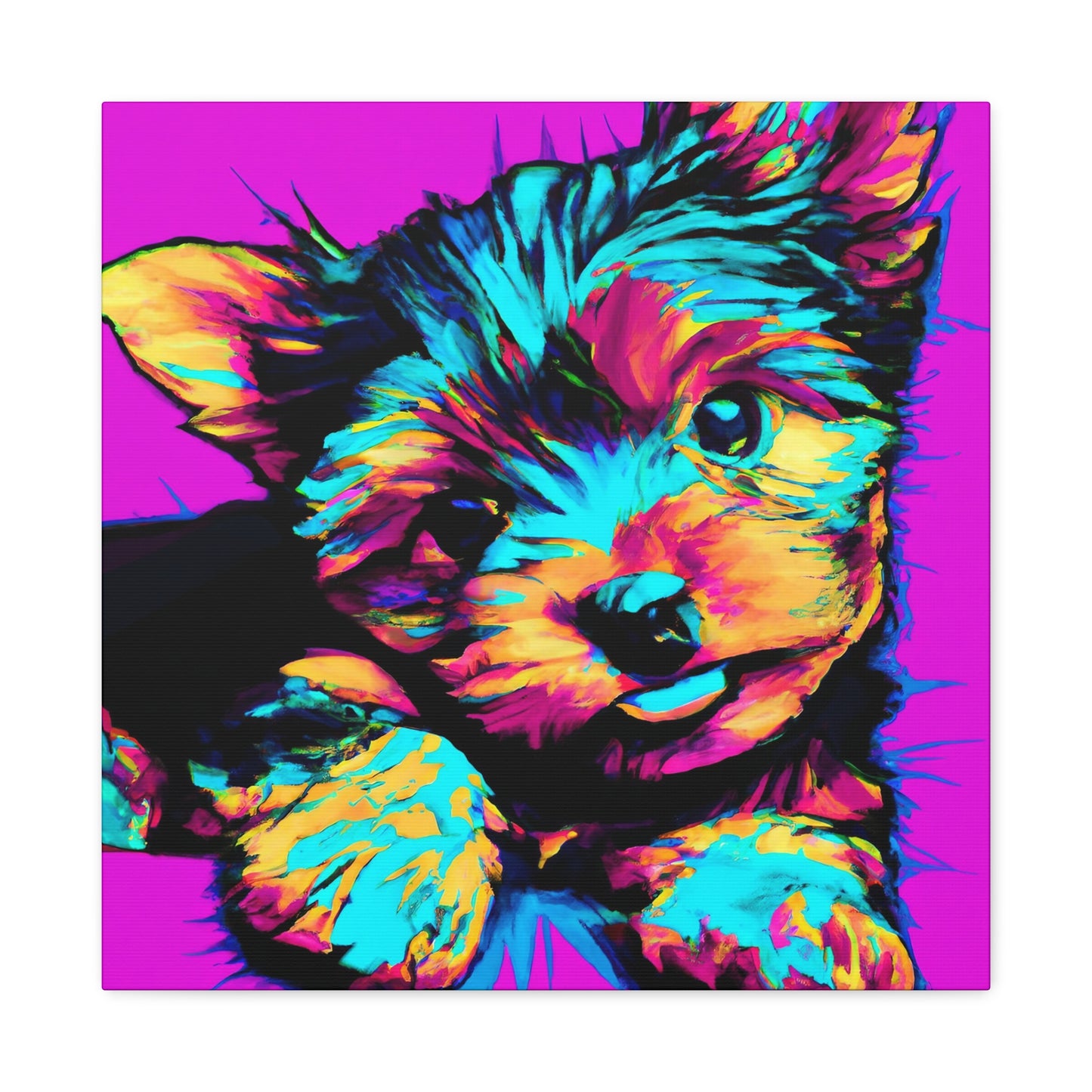 Kingston Noblephus - Yorkie Puppy - Canvas