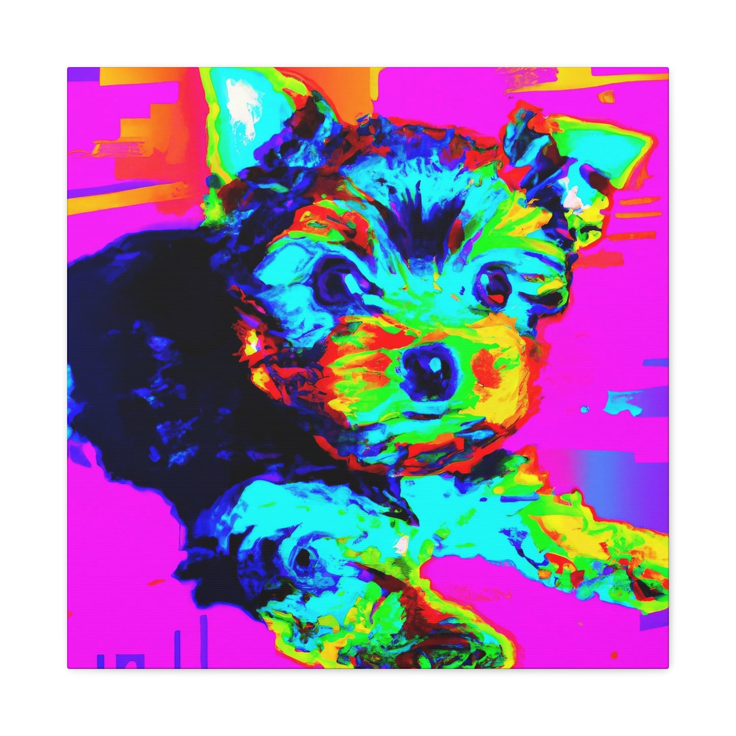 Kingston Dionita I - Yorkie Puppy - Canvas