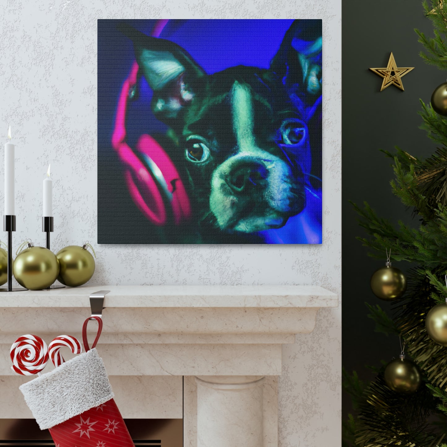 Countess Lorelai Augusta of Boston - Boston Terrier - Canvas