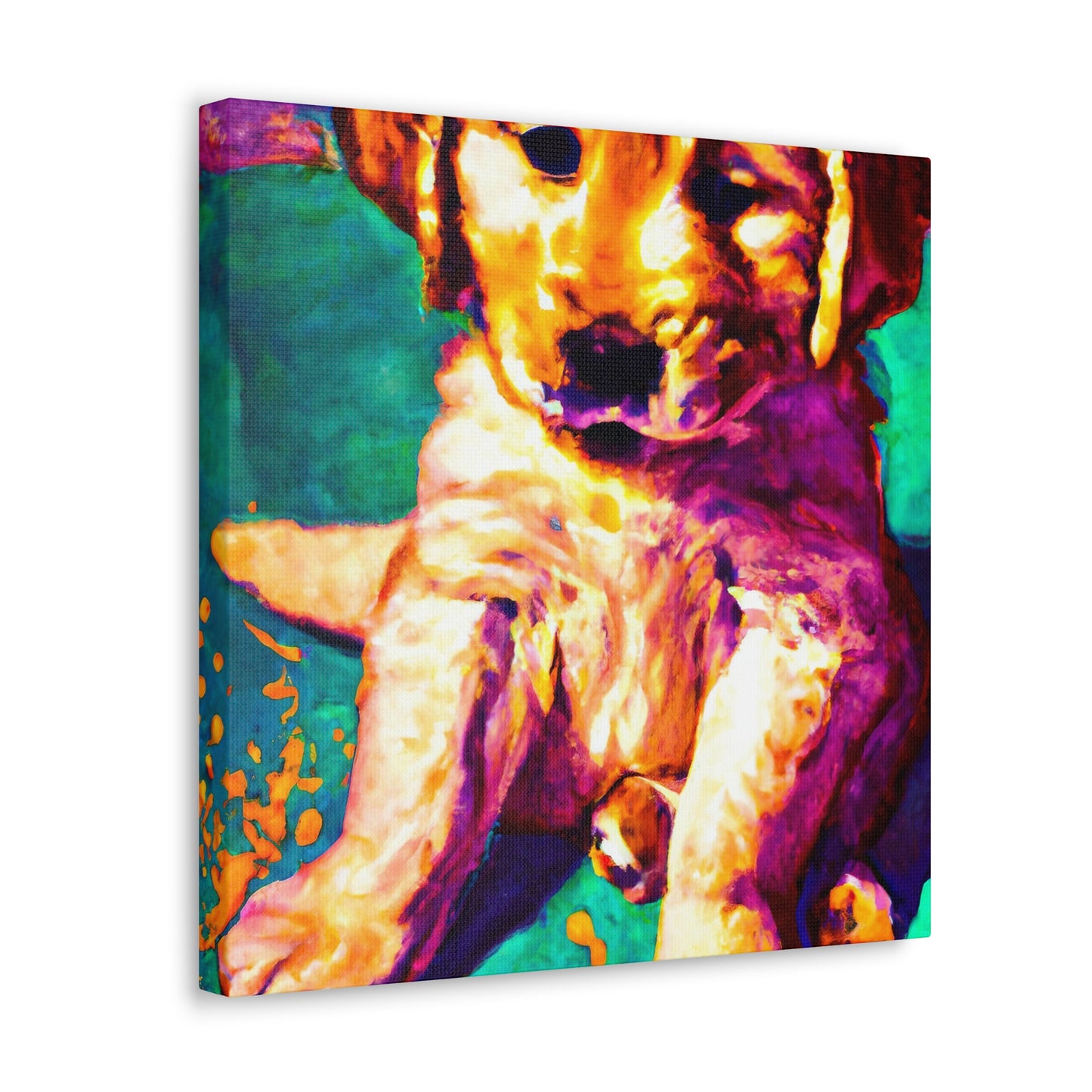 Aurora de Valois - Golden Retriever Puppy - Canvas