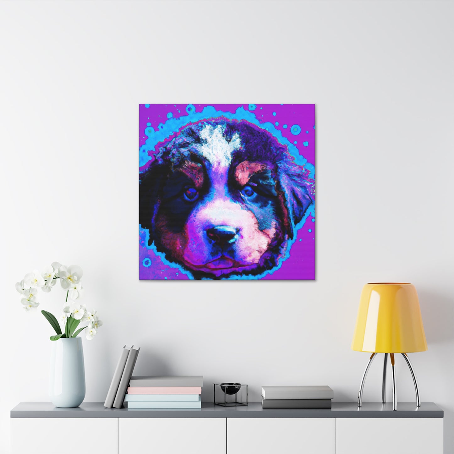 Queen Ellahanna of the Evercloaks - Bernese Mountain Dog - Canvas