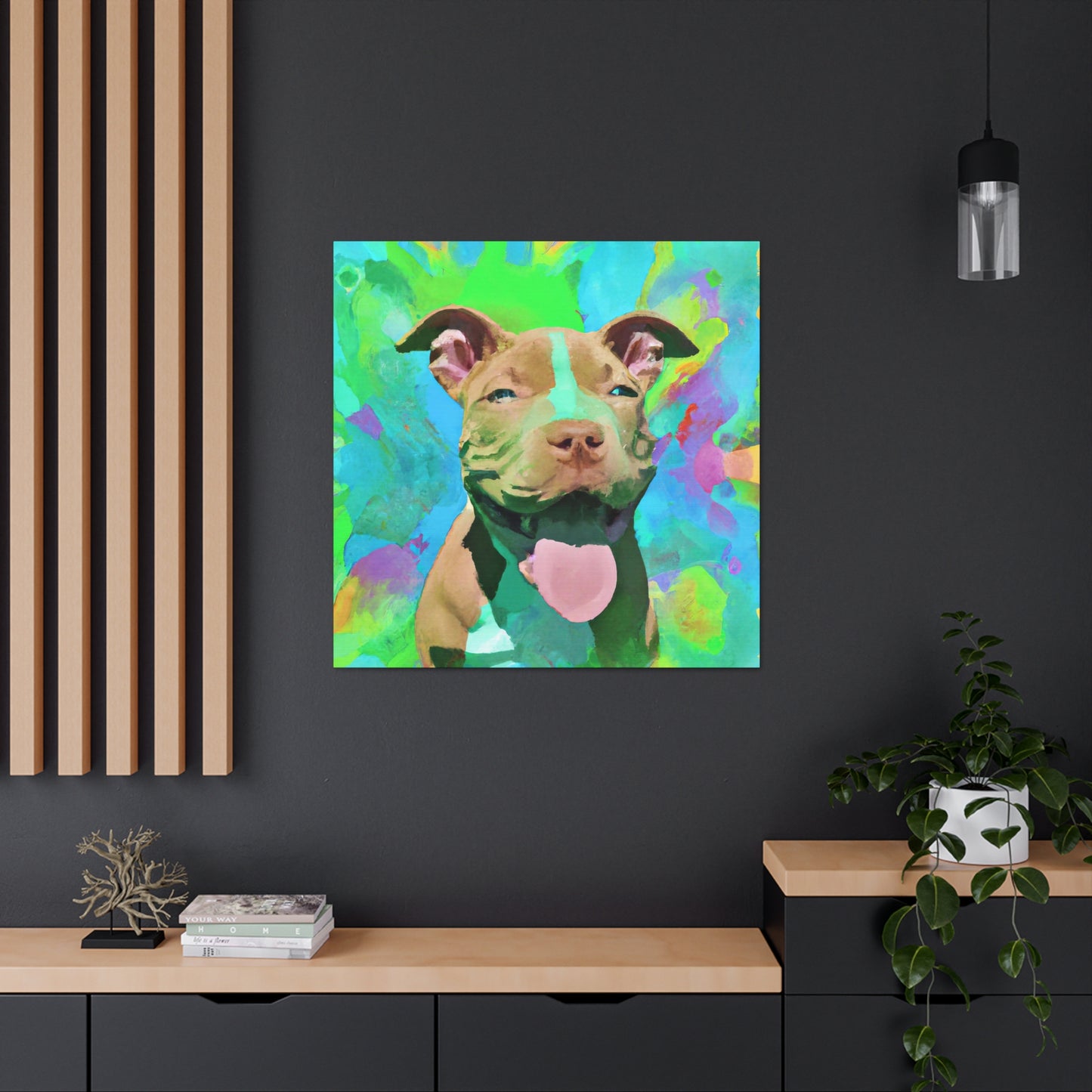 Princella Solamae - Pitbull Puppy - Canvas