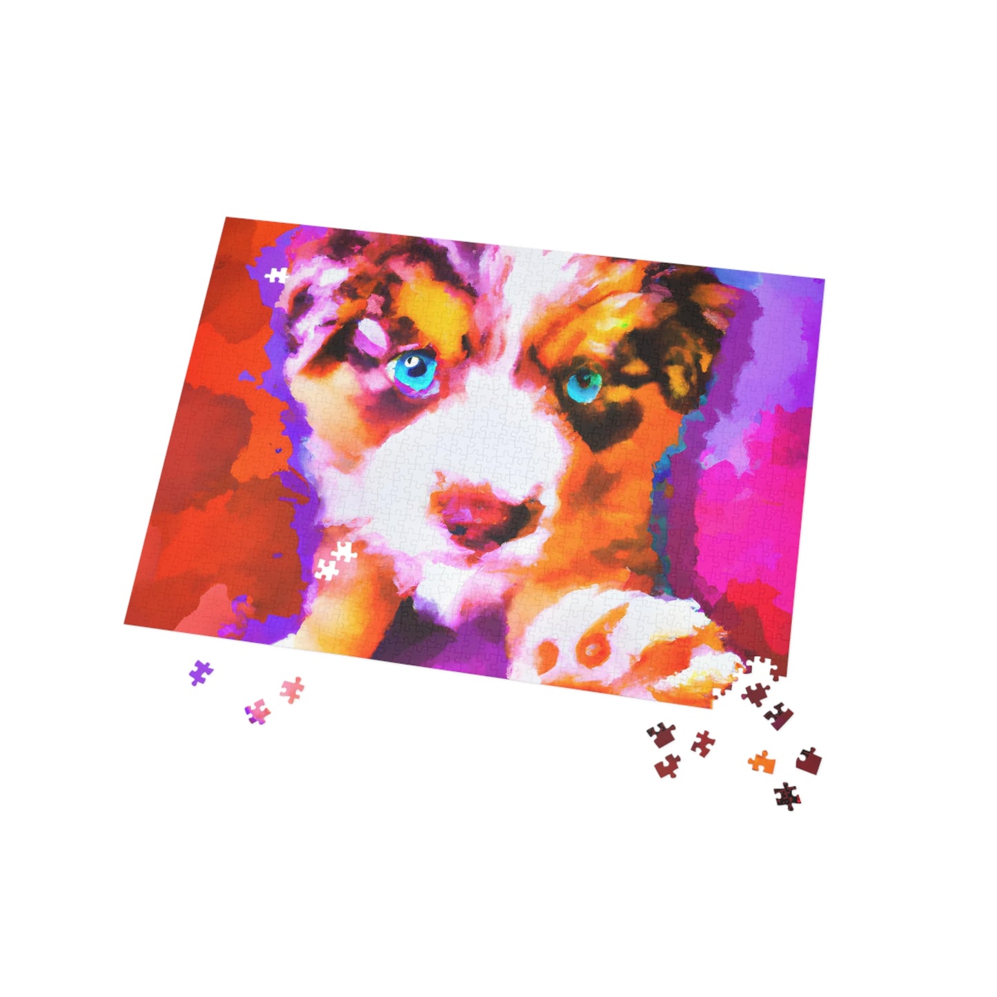 Delphine L'Enigmeur. - Australian Shepherd Puppy - Puzzle