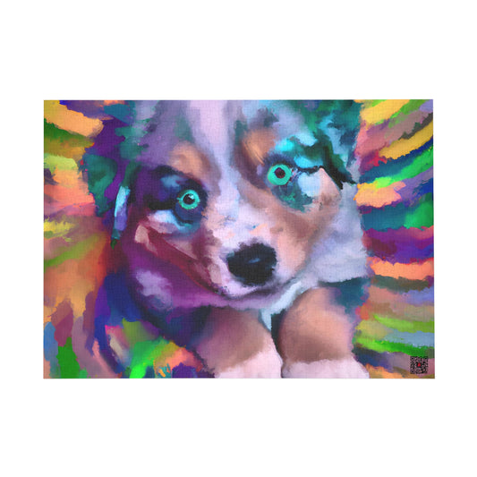 Collette L'Aiguilleur - Australian Shepherd Puppy - Puzzle