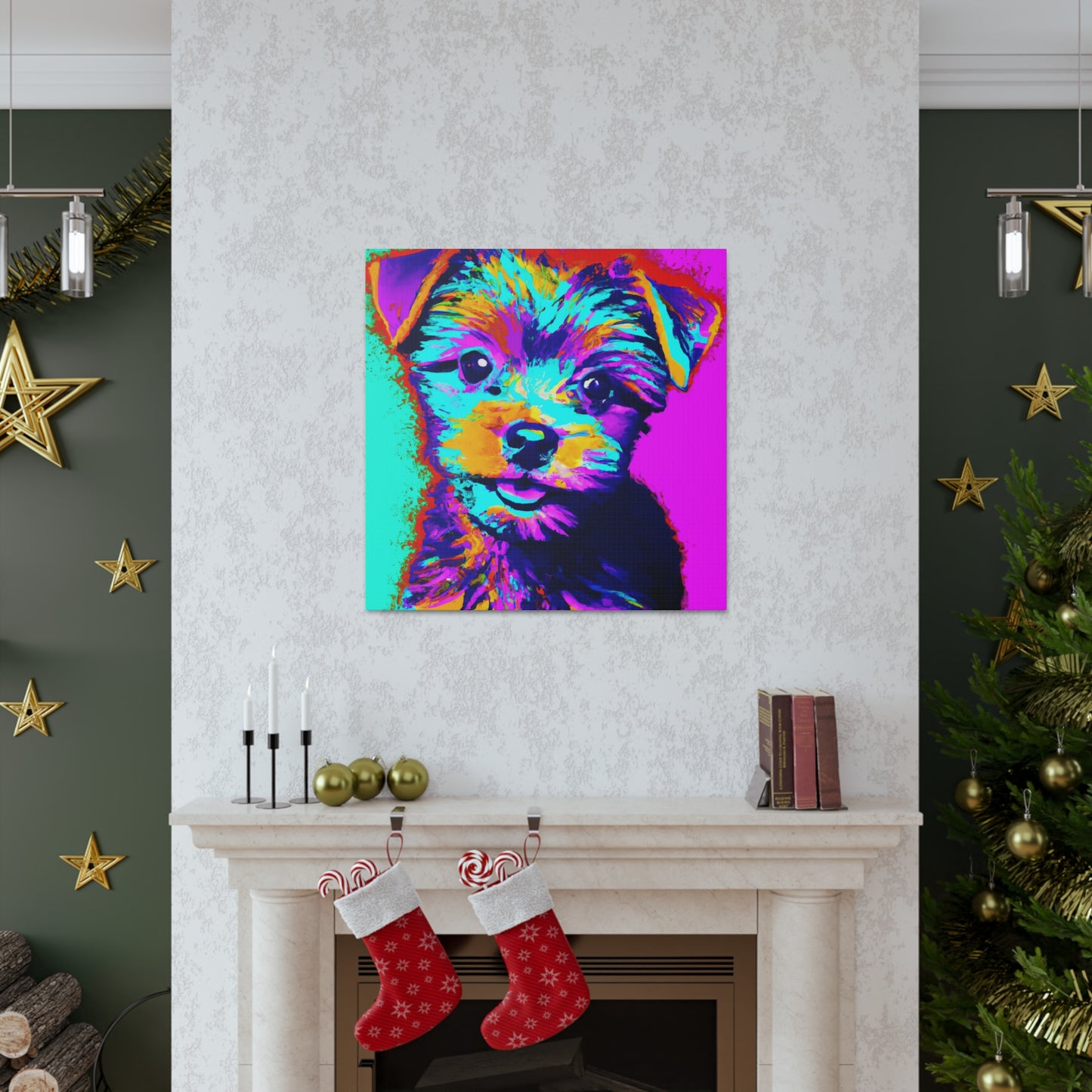 Afton Wilhemina de Winshire - Yorkie Puppy - Canvas