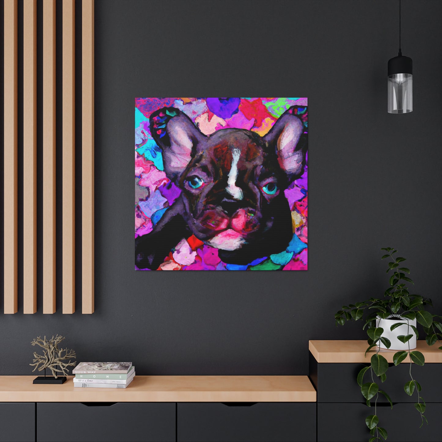 Countess Danesca de Veronai - French Bulldog Puppy - Canvas