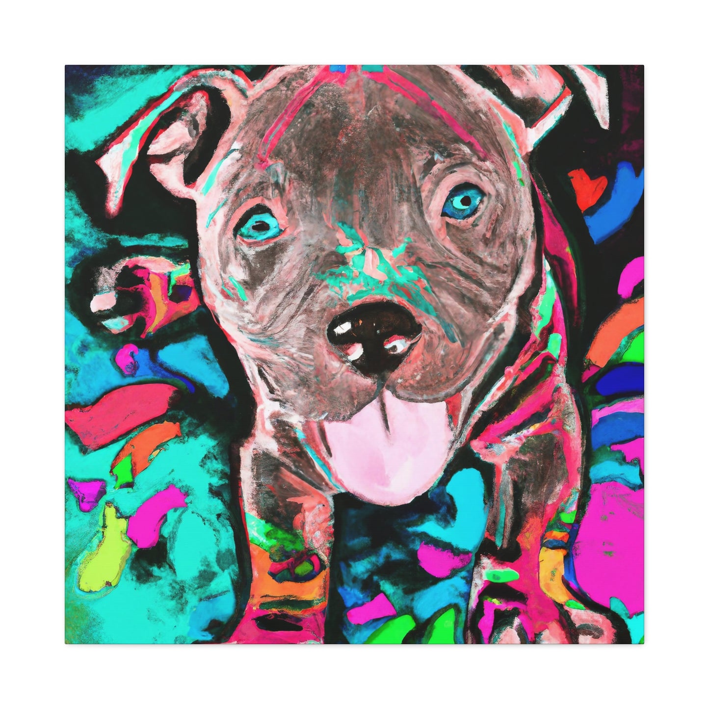 Princess Artemide of Florence - Pitbull Puppy - Canvas