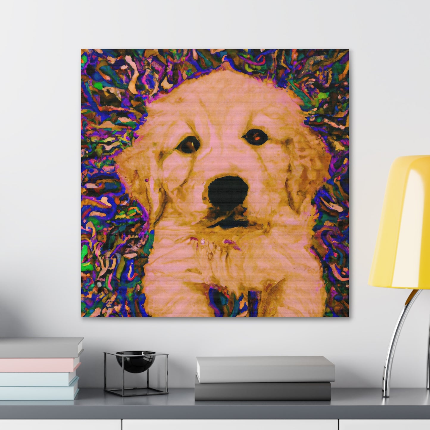 Countess Eleonore Magnificento - Golden Retriever Puppy - Canvas