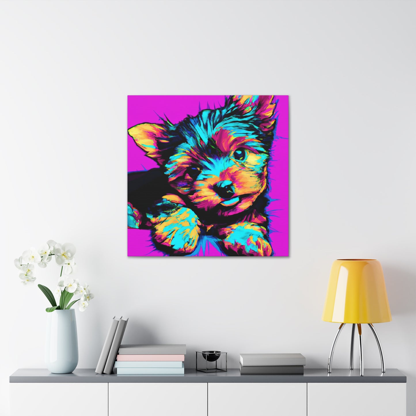 Kingston Noblephus - Yorkie Puppy - Canvas