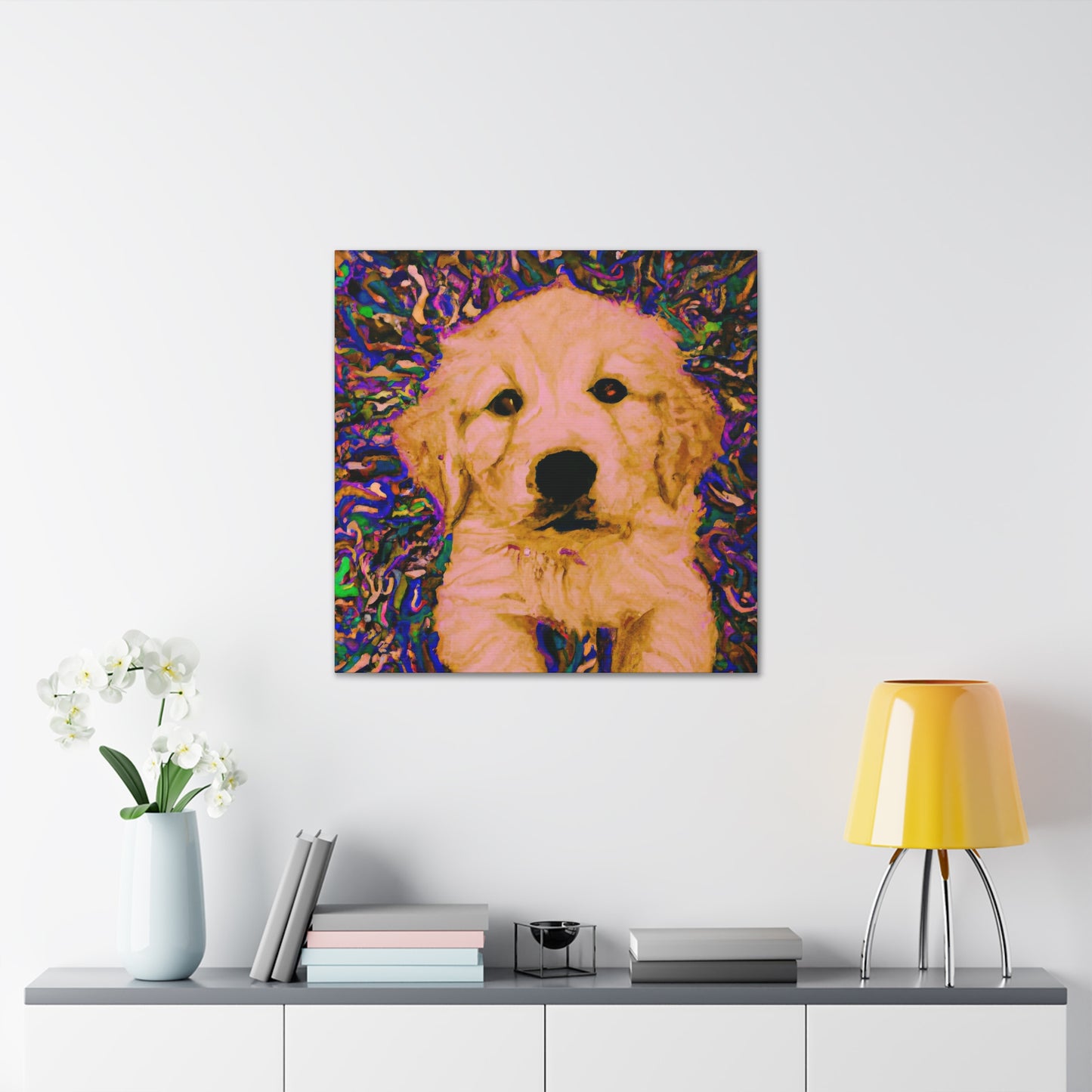 Countess Eleonore Magnificento - Golden Retriever Puppy - Canvas