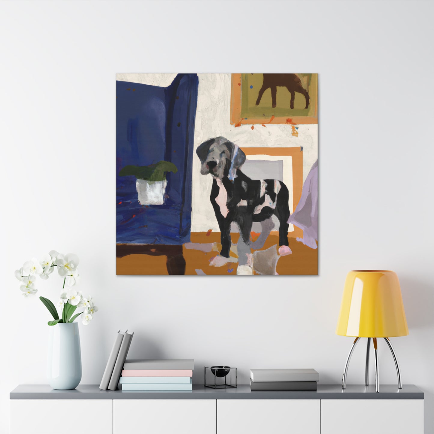 Countess Lanessa d'Argovon (Great Dane) - Canvas