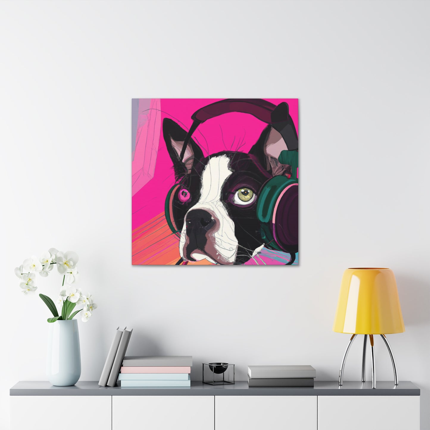 Countess Abigail Amethyst Parmelee of Boston. - Boston Terrier - Canvas