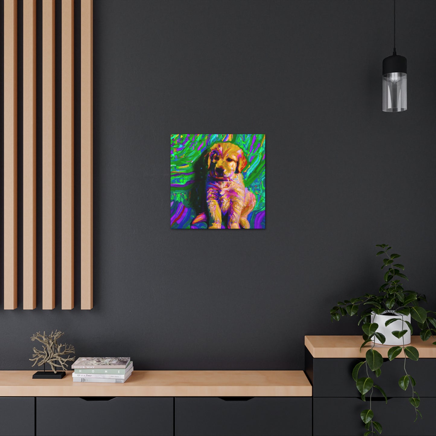 Kingston Remei de Becque - Golden Retriever Puppy - Canvas